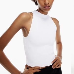 Babaton / Aritzia Sculpt Knit Halter Top White Small